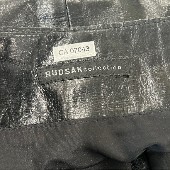 Rudsak Smooth Leather French Waist Leather skirt - Picture 5 of 14